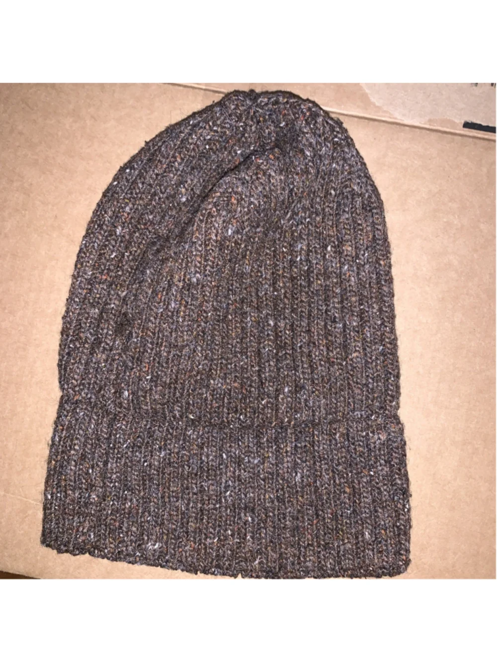 Zara brown knit beanie Hat Ages 10-14 years 56 cm soft ok